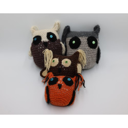 Megztos pliušinės pelėdos